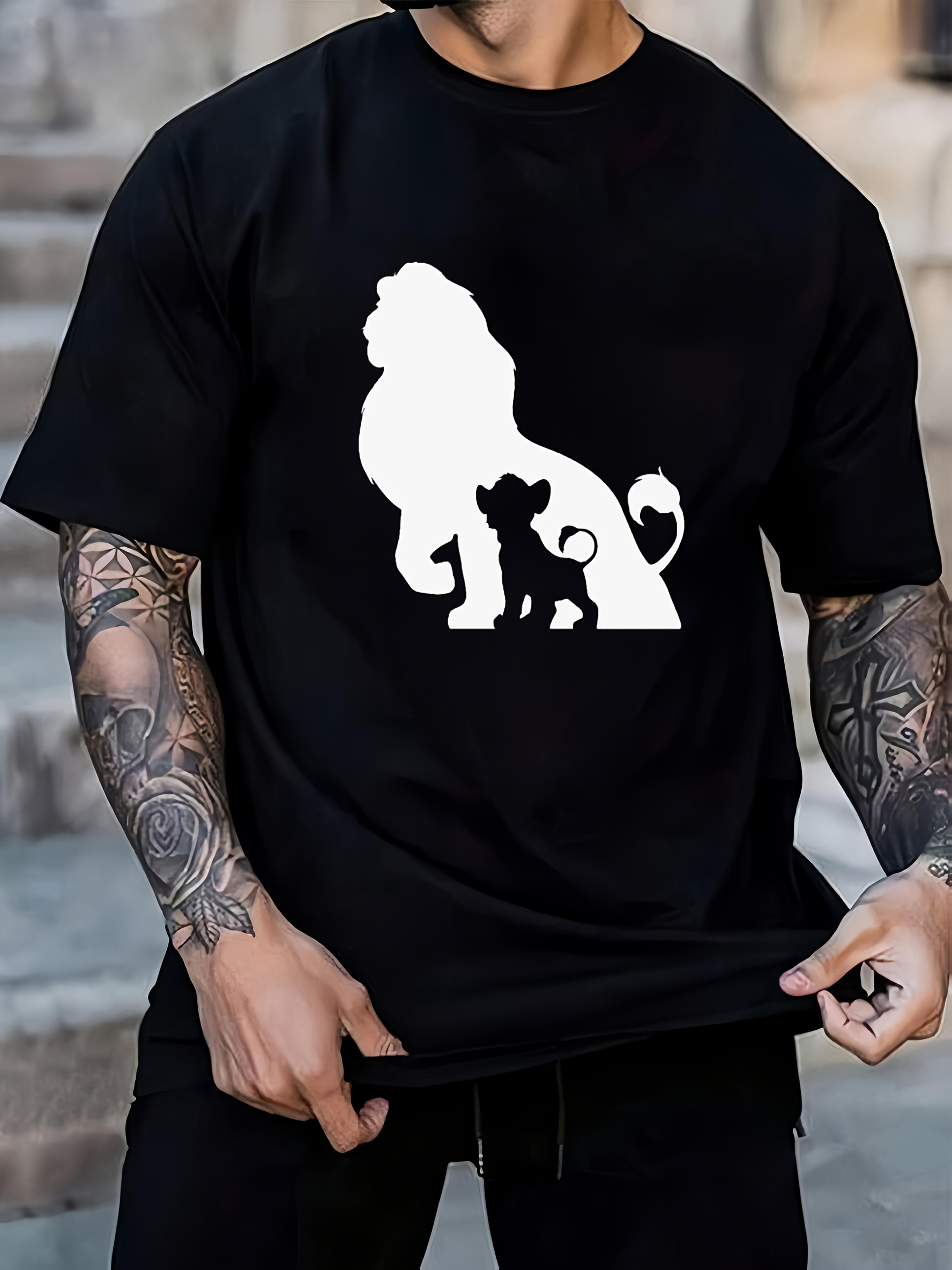 Black Lion King T-shirt - Short Sleeve XXXXL