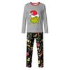 Cartoon Letters Print Family Matching Long Sleeved Parent-child Suit Home Clothes Suit Fall
