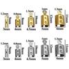 Stainless Steel Dotted Clasp End Buckle Pendant Charm for DIY Bracelets & Necklaces