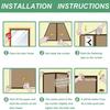 1 Pack Magnetic Screen Door Curtain Anti-Mosquito Net Fly Insect Screen Mesh Automatic Closing 5 Size Easy Installation for Home