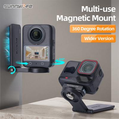 Multi-use Magnetic Mount Desktop Bracket Handle Universal Base for DJI OSMO 360/Pocket 3/Action 5/Insta360 X5/GO Ultra/Gopro 13