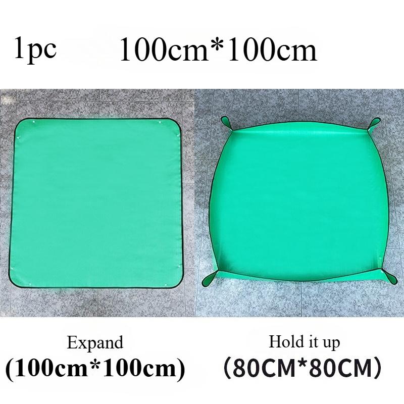 1pc Planting Mat 33cm -100cm Garden Potting Pad Foldable Garden Plant Flower Pot Transplanting Waterproof Mats Plant Accessories