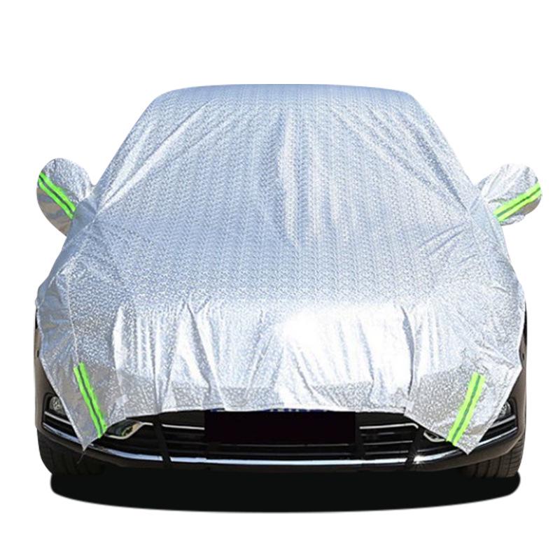 

Universal All-Season Thickened Car Half Cover: Snow Shield, Sun Protection, and Anti-Freeze Front Shield. Hatchback