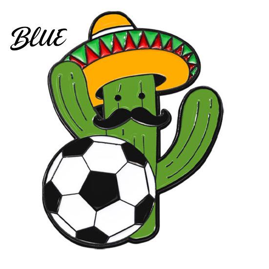 Colorful Enamel Badge Football USA Flag Pattern Zinc Alloy Brooch