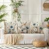 Elegant Watercolor Floral Pillow Covers Soft Color Cushion Covers Zippered Sofa Living Room Bedroom Outdoor Home Botanical Art