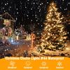 ASENEK Outdoor String Lights 99FT 300 LED Connectable 8 Modes with Timer Decorative String Lights for Xmas Tree Patio Party Warm White