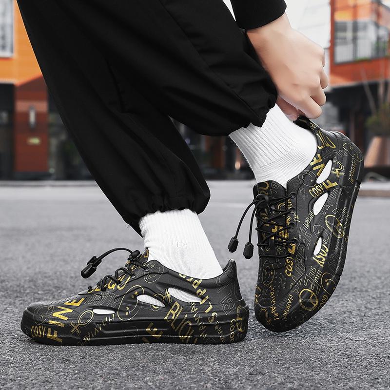 Fashion Men's new soft sole casual fashion slippers EVA sandals new summer breathable wading sandals outdoor men's shoes