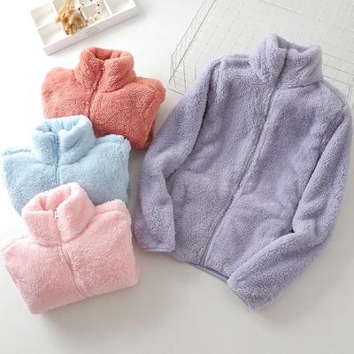 Coral Fleece Jacket Women's Fleece Double-sided Fleece Men's Autumn and Winter Thickened Warm Outdoor Fleece Sweater Jacket