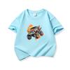 Kids Cotton T Shirt Bright Splash Offroad Vehicle Print Crew Neck Short Sleeve Tee Casual Breathable Boys Girls Summer Tops