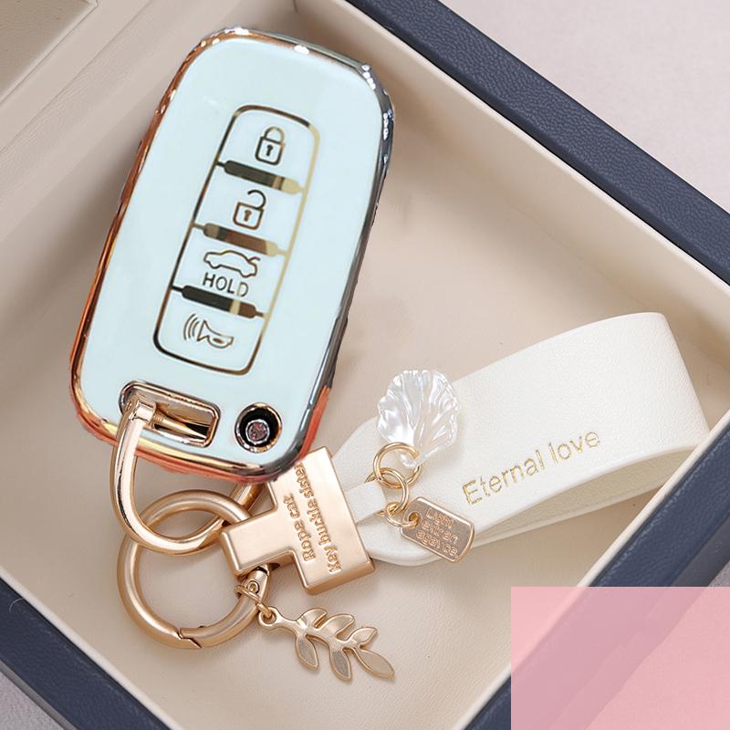 Smart Key Case Cover Fob 4 Button For Hyundai Ix35 Elantra Sonata 8 9 For Kia Sportage K5 K2 Sorento Optima Forte 2011-