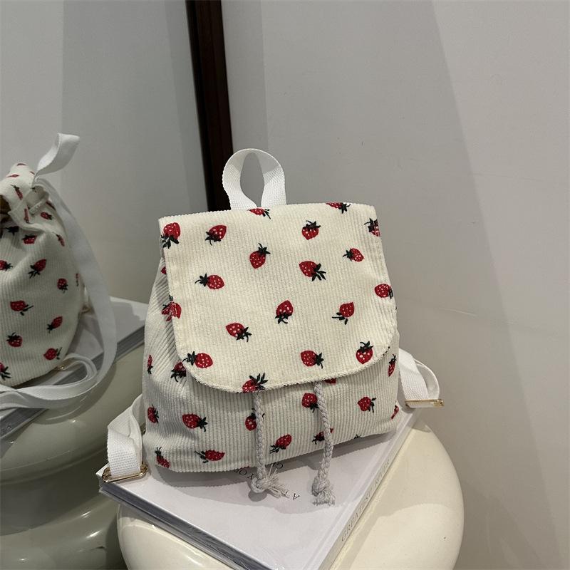 Casual Beautiful Cute Printed Casual Backpack Lightweight Versatile Student Schoolbag Commuter Backpack Large Capacity