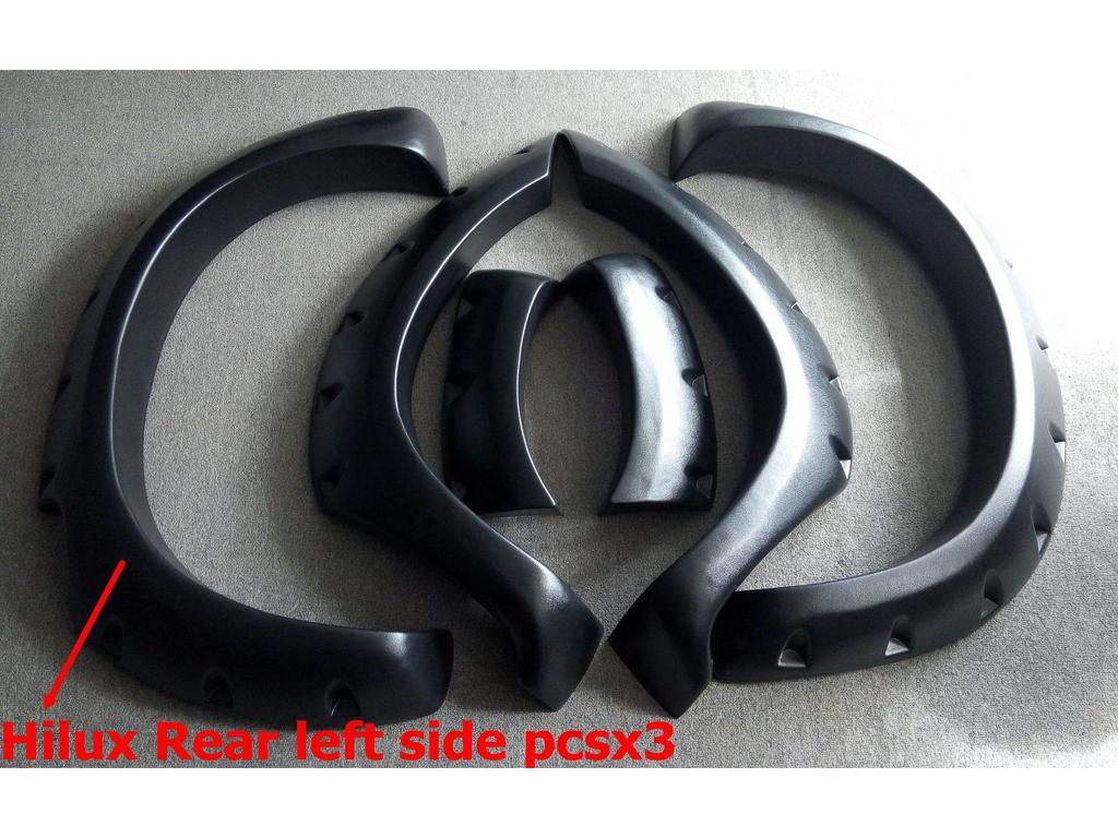 Hilux Vigo Wheel Eyebrow Mudguard: Anti-Scratch, Anti-Collision Car Exterior Modification with Nail Tires.