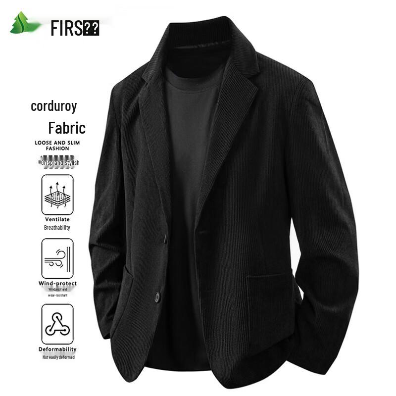 FIRS Men's Striped Casual Blazer