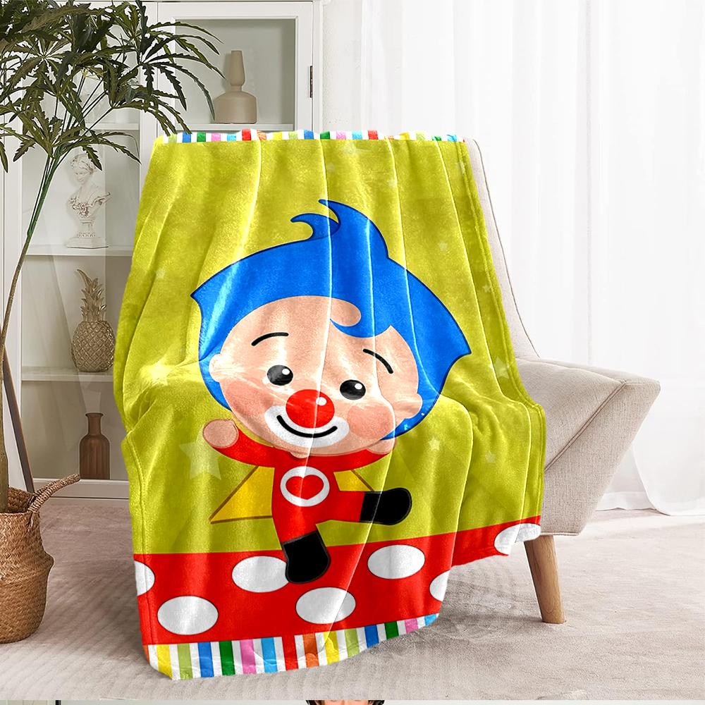Plim Plim Theme Printed Blanket - Perfect for Couch, Bed, Travel & Outdoor Use | Machine Washable, Cozy & Durable.