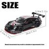 Bburago 1:24 black Porsche 911 GT3 R racing edition die casting alloy car model Art Deco Toy tool gift factory authorization