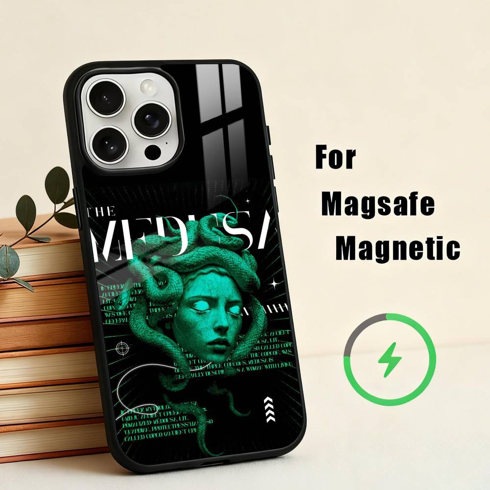 Medusa Greek Mythology Look At Me  Phone Case For iPhone 17,16,15,14,13,12,Plus,Pro,Max for Magsafe Magnetic Wireless Charging