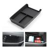 For BYD Sealion 7 EV 2024 2025 Center Console Lower Storage Box Car Tray TPE Organizers Accessories Tidying Black