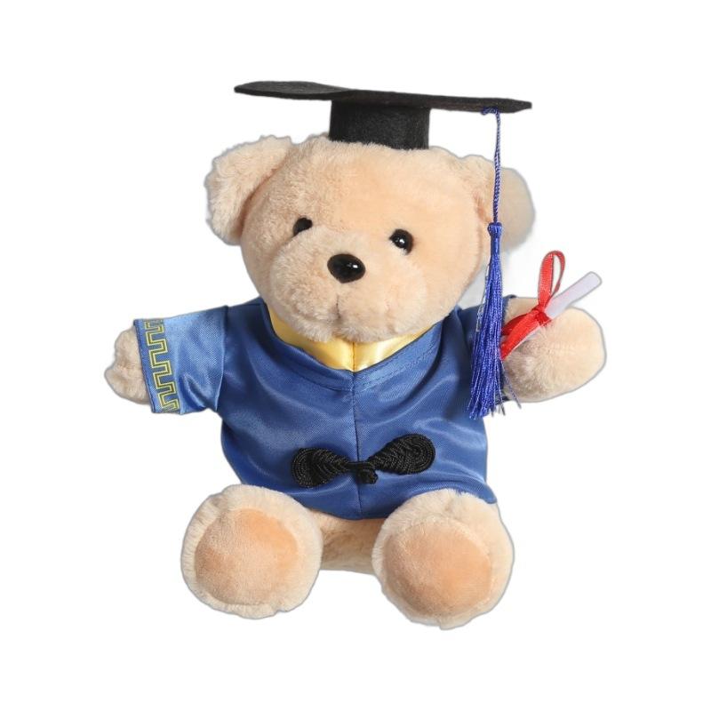 Cute Doctoral Bear Graduation Bear Doll Plush Toy Hat Doctoral Bear Doll Bachelor Bear