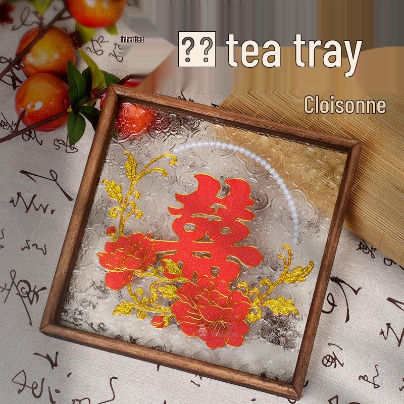 Jingtailan Cloisonné-Emaille Teeschale: Kulturelles handgemachtes DIY-Kit für das Mittherbstfest und Teambuilding