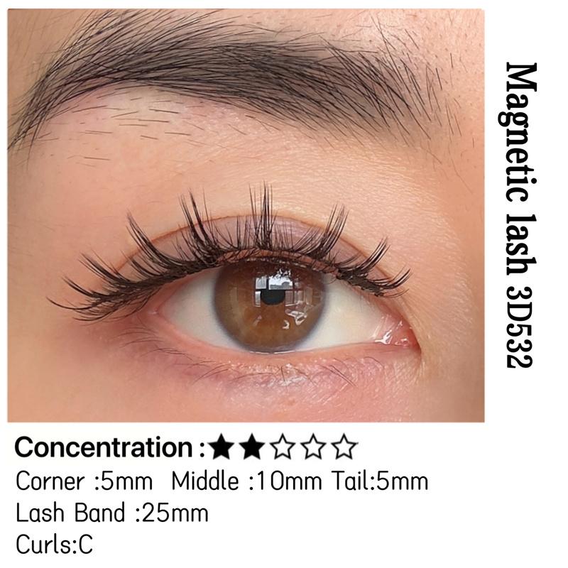 2026 Premium Synthetic Hair Magnetic Eyelashes Handmade No Glue Needed No Eyeliner Soft Magnets Quantum Magnetic Lashes Set