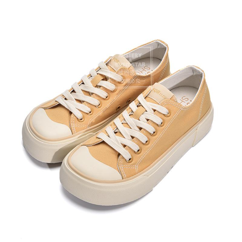 New hot-selling new platform mango head canvas shoes 1306