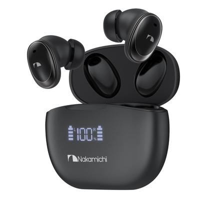 Nakamichi Nakamichi Sound [אוזניות אלחוטיות Bluetooth 5.3] אוזניות Bluetoothאוזניות אלחוטיותהנחיות קוליות ביפנית סינון רעשים ENC