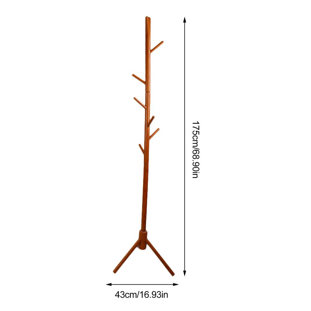 Clothes Hanger Coat Rack Hat Hanger Hallstand Hat Rack Floor Pine Coat Stand Convenient Hanger For Home Office
