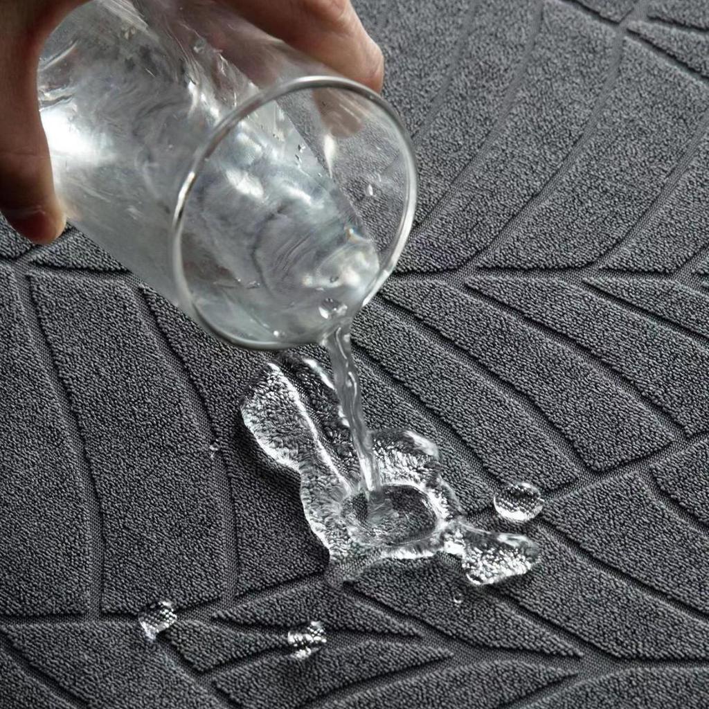 Waterproof Leaf Jacquard Stretch Chair Cover - European & American Style