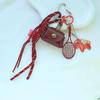 Yogodlns Trendy Leopard Print Mini Purse Keychain Bag Pendant Accesories for Backpack Maillard Braid Rope Charm Decor Accessories