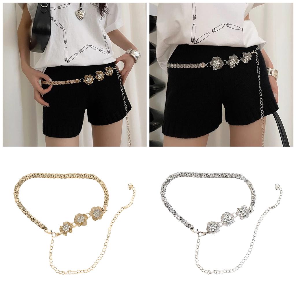 Street Styles JeansWaist Belt Cool Girl Aesthetic Waist Chain Women's Hip Chain for Party and Wedding Attires
