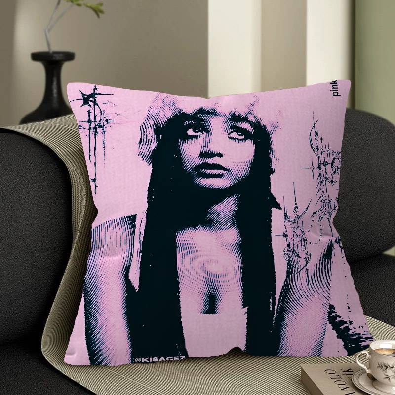 

Singer Pink Pantheress Cushion Cover Decorative Pillow Sofa Home Decor case pillow cases 12x12Inch