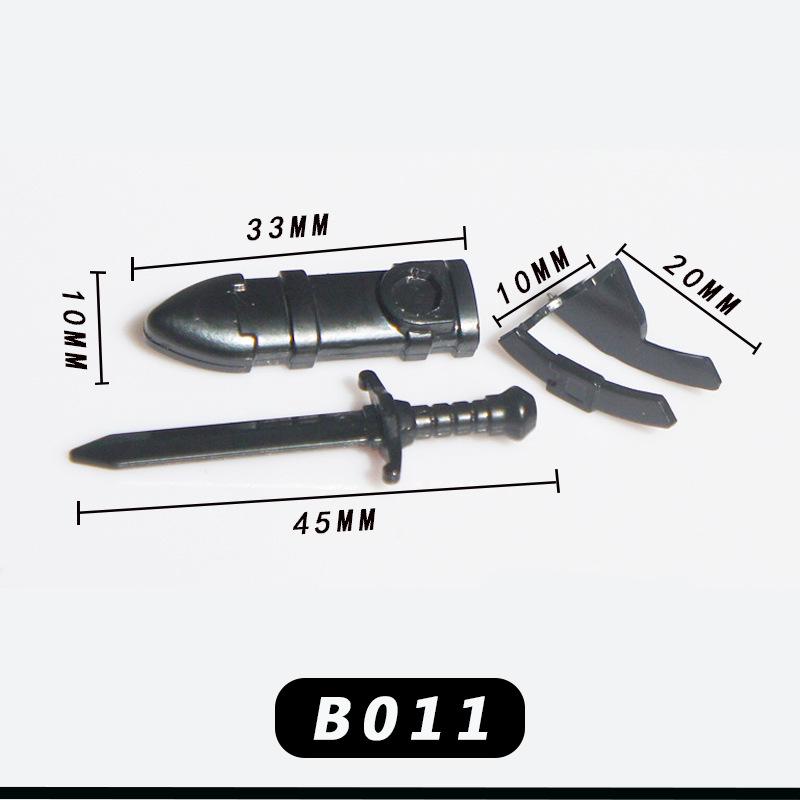 Medieval Knight Scene Minifigure: Fountain, Rapier, Compatible with LEGO Bricks