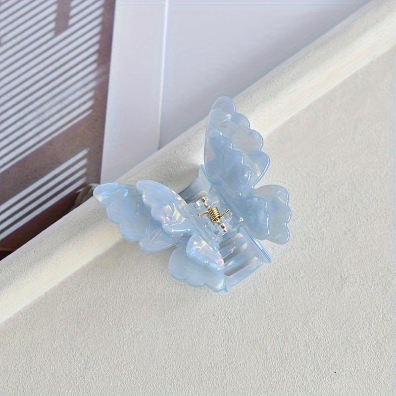 

1 комплект яркий двойной зажим для волос в виде бабочки флуоресцентный зажим для волос из уксусной кислоты подарок аксессуары для волос розовая заколка-бабочка заколка для волос Spri