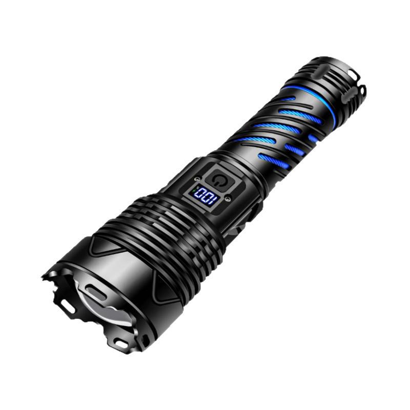 Ultra Bright Long-Range Zoomable Laser Flashlight with Portable Emergency Charging