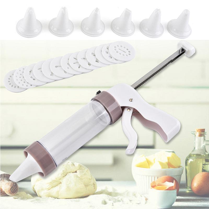 20pcs/set Cookie Press Making Gun Biscuits Cake Mold Set Cookie Press Make Machine