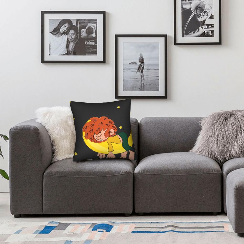 P-Pumuckl Povlak na polštář Měsíc Vintage povlak na polštář na pohovku Domácí dekorace Měkké povlaky na polštáře Dárek