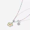 Color smiley face flower necklace women's summer dopamine collarbone chain 2025 new popular niche neck chain