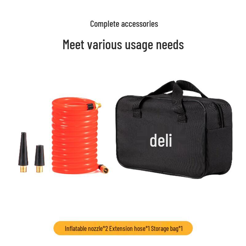 Deli Dual-Cylinder Car Air Pump