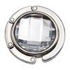Multifaceted Crystal Round Acrylic Handbag Hook - Folding Table-Edge Hanger, Multi-Color