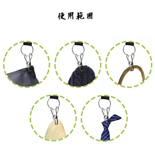 ZUNNY HJERBOF Laundry Hanger, Hat Rack, Hat Storage, Foldable, Space-Saving, Travel, Home Use, 10-Piece Set for Ball Caps