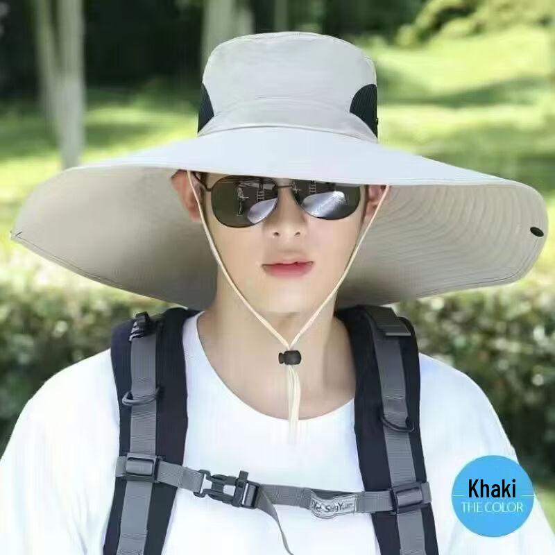 Men s Outdoor Foldable Wide-Brim Sun Hat