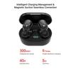 TWS BT5.0 Headset HIFI Sound Quality Wireless Earphone Multi-function Button Waterproof Portable Headphones with Large Capacity Black