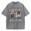 Novelty Meme God Gives His Most Powerful Autism Cat T Shirt Washed 100% Cotton T-Shirt Graphic Casual Streetwear Spring