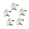 2/10Pcs Silver Star BB Hairclips Girls Y2K Cute Star Barrettes Women Simple Snap Clip Metal Headdress Jewelry Hair Accessories