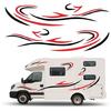 Auto Side Body Sticker Exterior Waterproof Stickers Self Adhesive Stripe Graphics Decals for Campers
