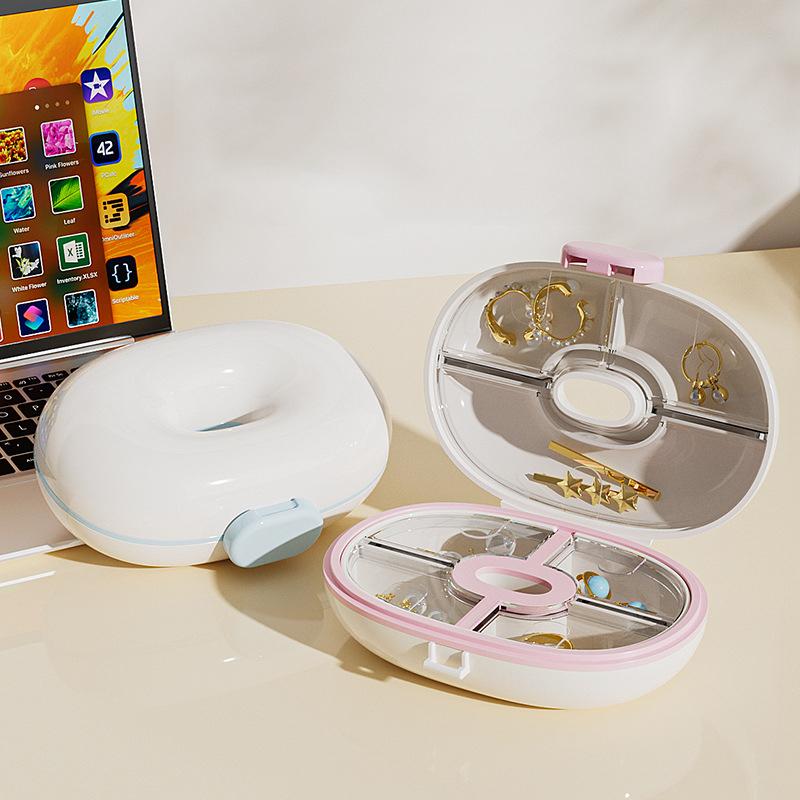 Portable Mini Medicine Box With 7 Grids Independent And Covered Packaged Pill Storage Box 7-Day Portable Vitamin Fish Oils Case