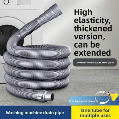 Der Ablaufschlauch der universellen vollautomatischen Waschmaschine wird verlängert, um den geruchshemmenden Trommelanschluss zu verlängern.