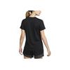 Nike Dri-Fit Park Large Logo Crew Neck T-Shirt Women Tops Black CW6967-010
