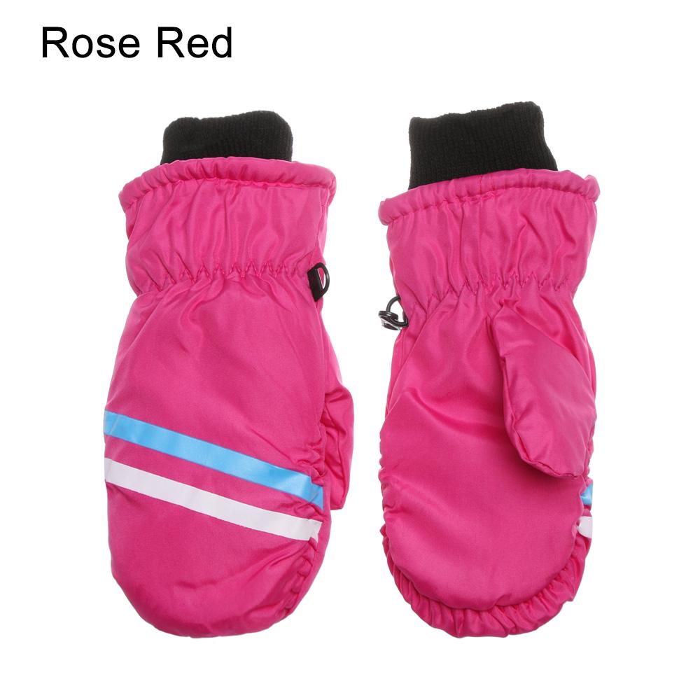 Warm Windproof Waterproof Long-sleeved Mitten Outdoor Riding Snow Snowboard Children Ski Gloves