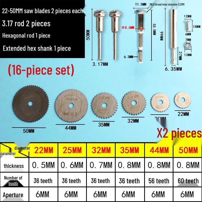 Hex Shank Electric Screwdriver Small Circular Saw Blade - High Speed Steel for Drills